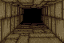 bcdfx — levels 1–4 & 12–13 (tan / grey) — a locked door’s wall decoration (map bcdfc @ 28,21 facing N)