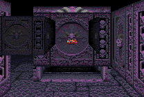 bcdfy — level 5 (violet) — stairway, centred and close (map bcdff @ 1,13 facing E)